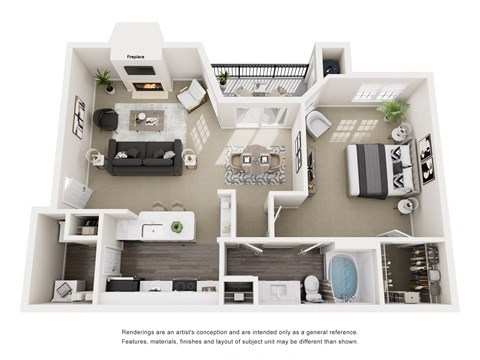 1 bed 1 bath B at Limestone Ranch Apartments, Lewisville 75067